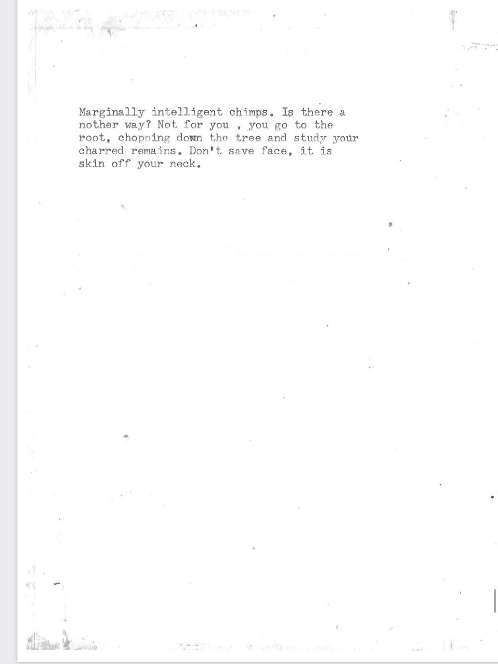 an image of typewritten text